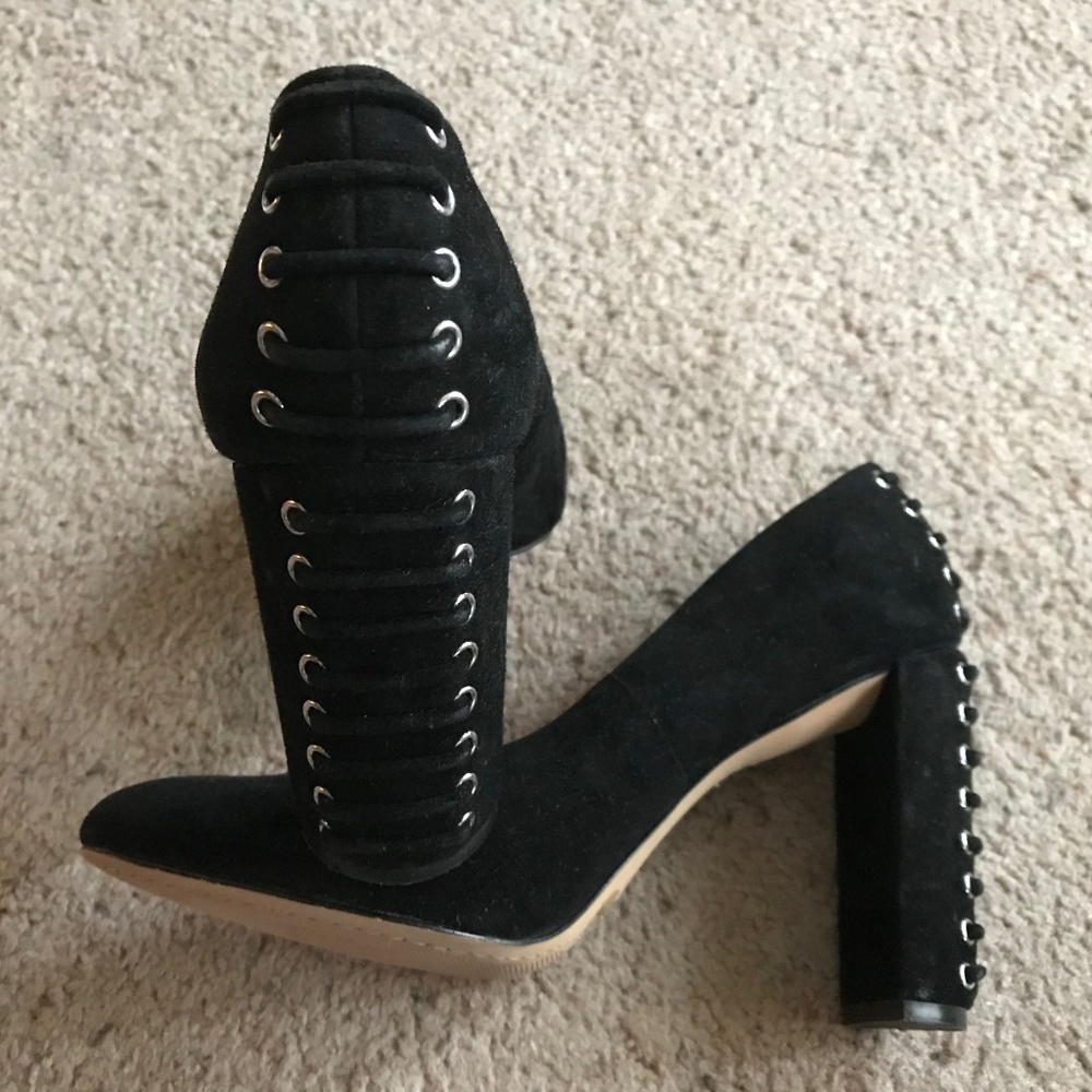 Vince Camuto Suede Heel w/ tie up detail